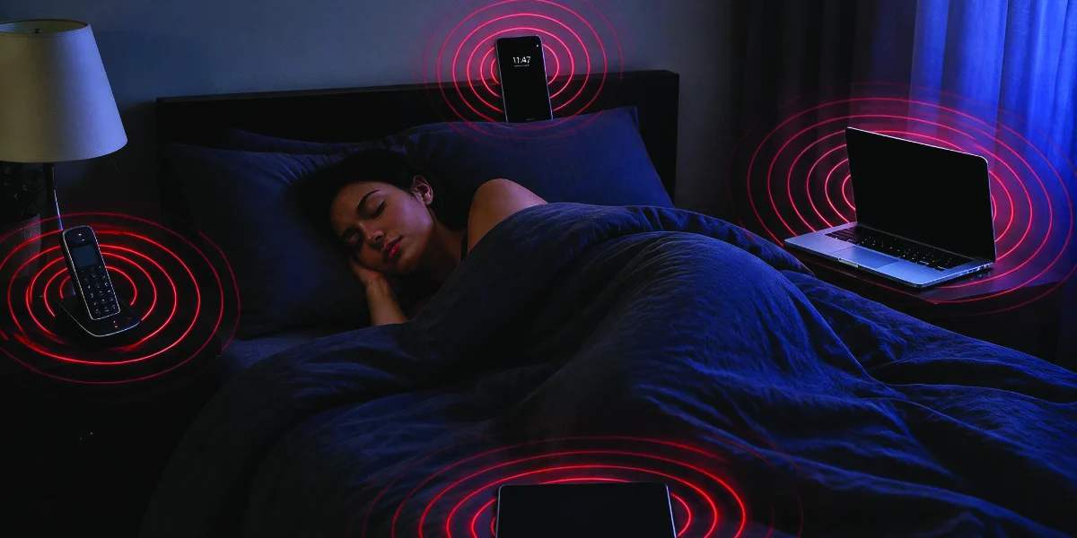 Zu viel elektrische Geräte am Bett